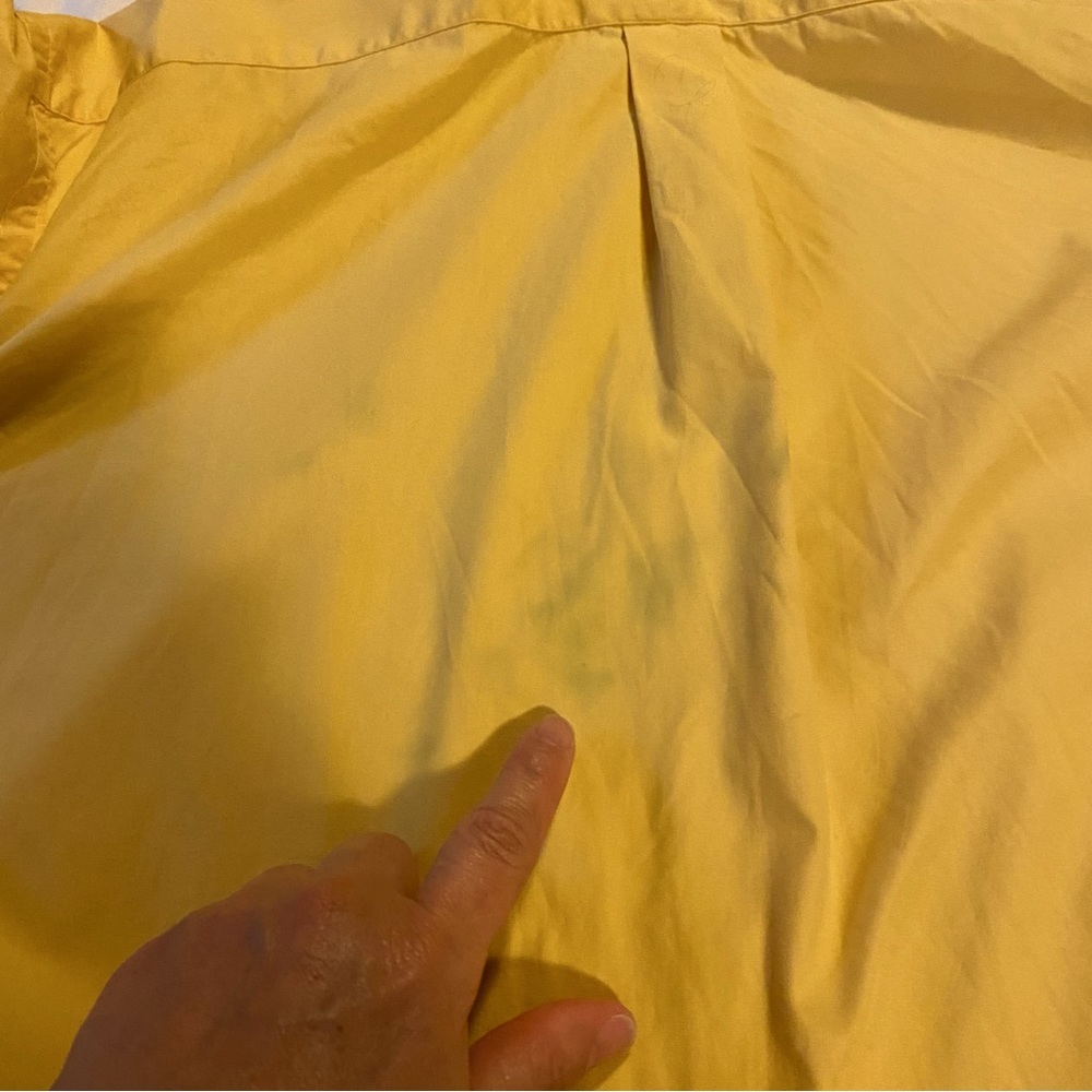 Ralph Lauren Botton Down men’s long sleeve yellow shirt size XL - Picture 4 of 9